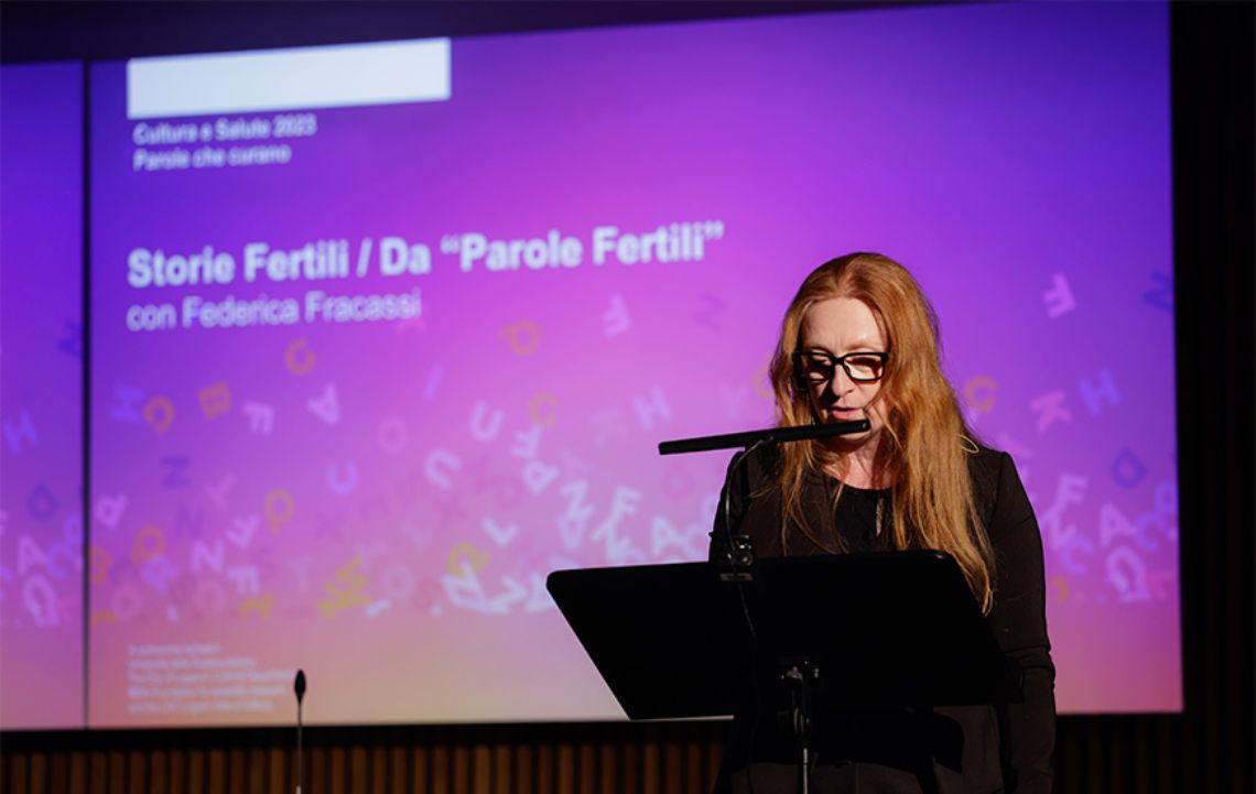 Literary interlude - The actress Federica Fracassi performs a reading on the topic of the lesson