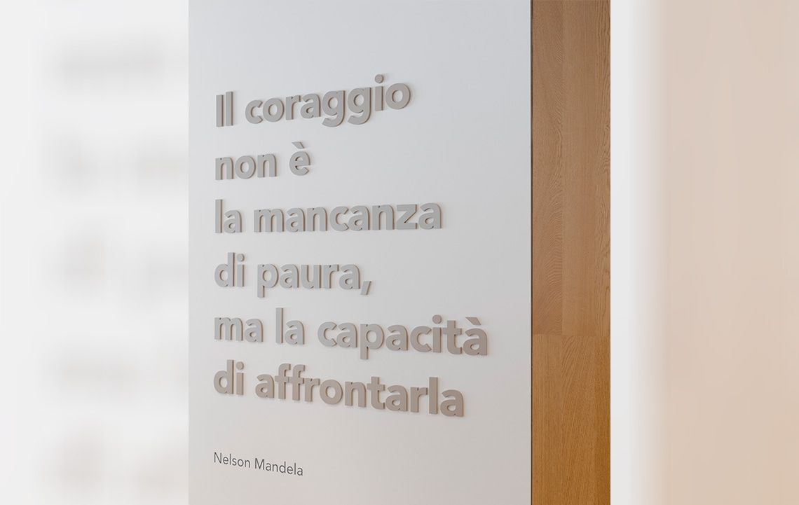 Il coraggio non è la mancanza di paura, ma la capacità di affrontarla