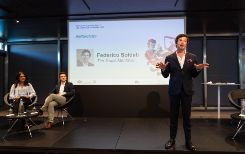 Federico Soldati sul palco dell’evento “Digitale tra illusione e realtà”