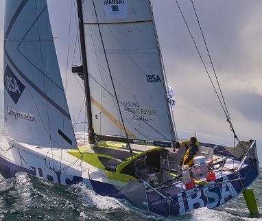 The Transat CIC has started: Alberto Bona and the Class40 IBSA in the leading group